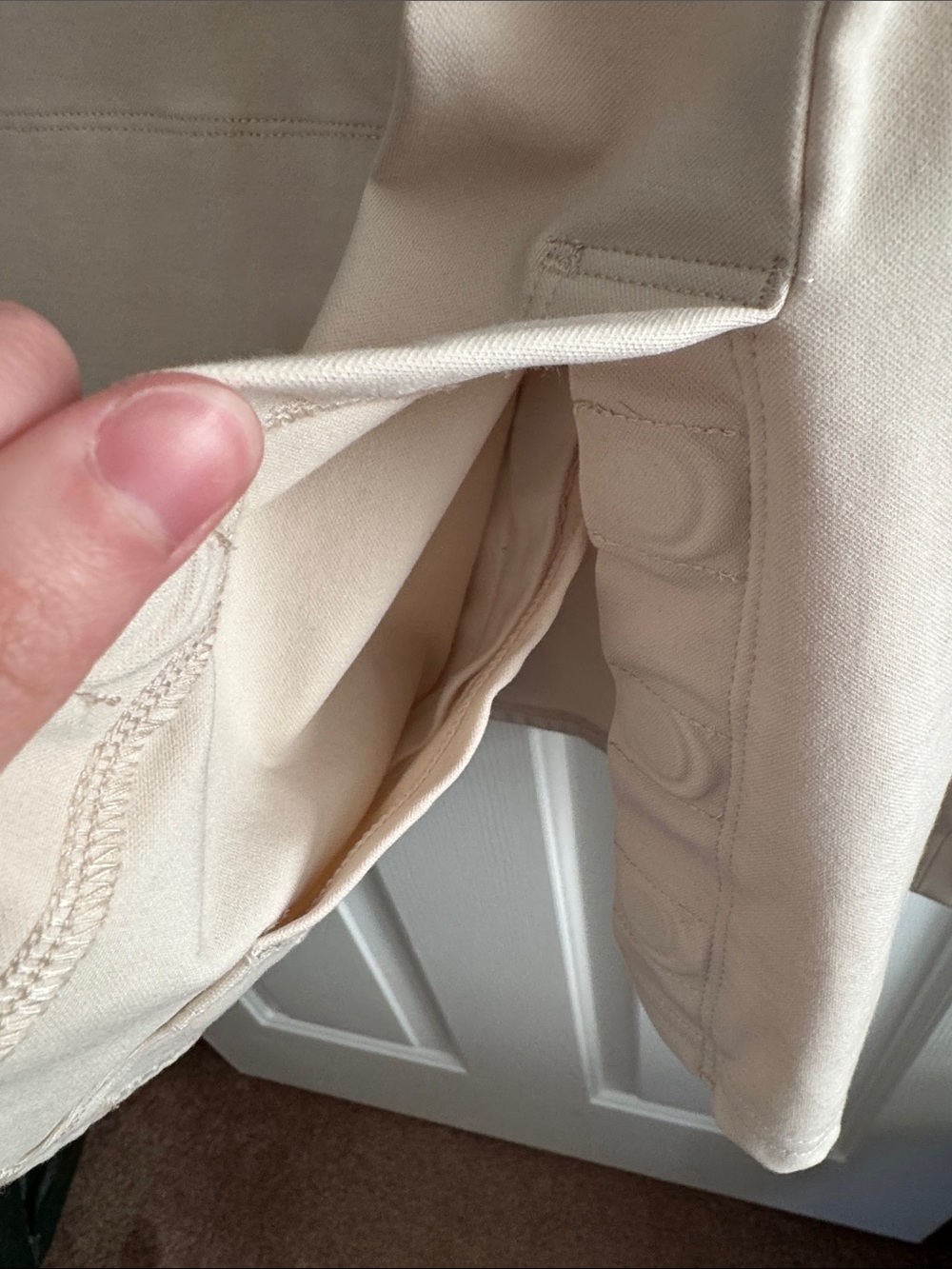 BYLT Basics Half-Zip Pullover - Light Cream - Picture 5 of 6